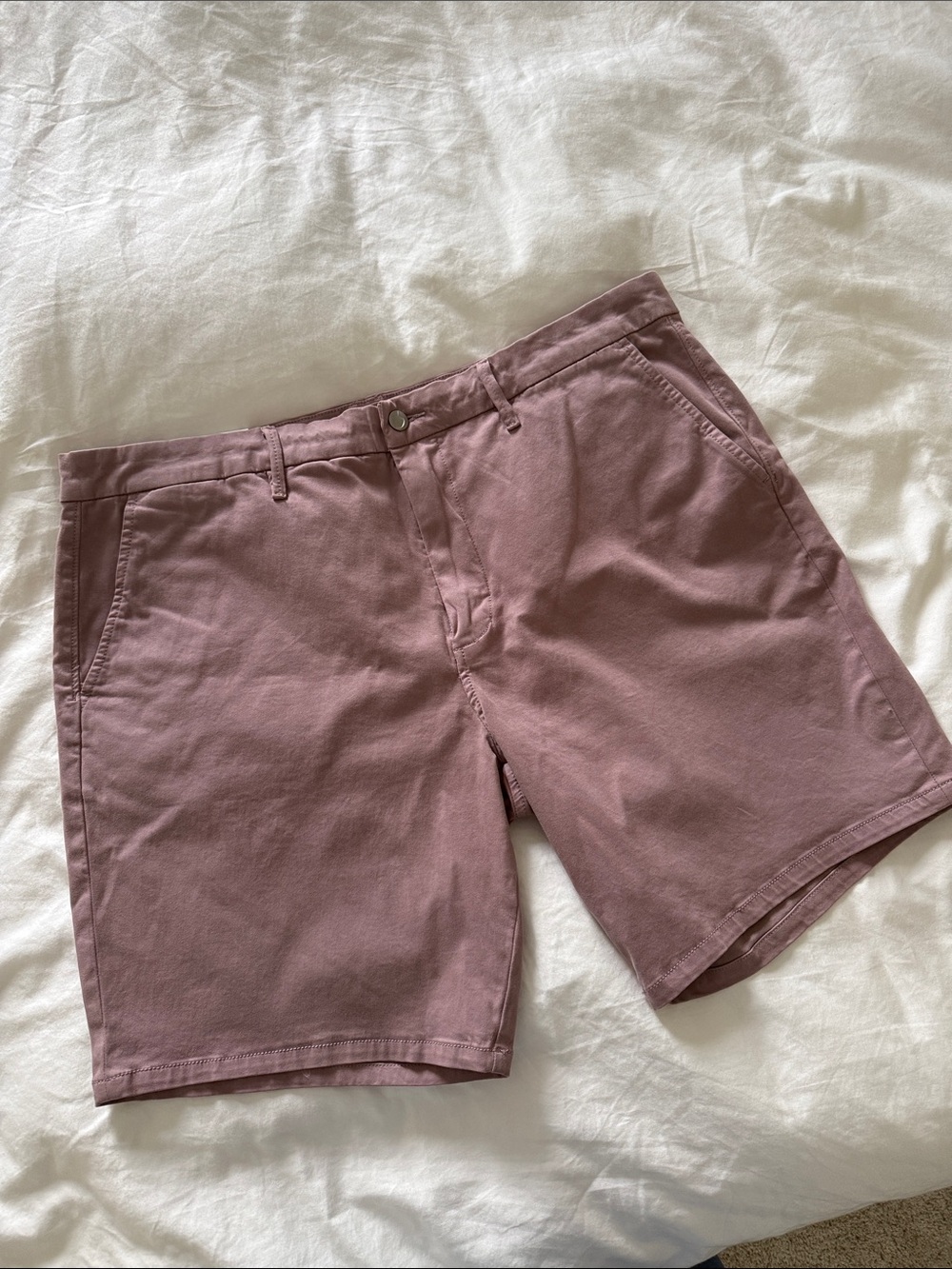 Joe's Jeans Men's Mauve Flat Front Cotton Shorts